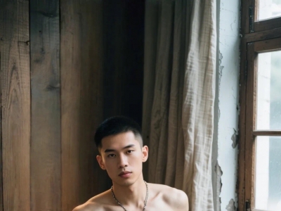 在杠铃杆上较劲的型男